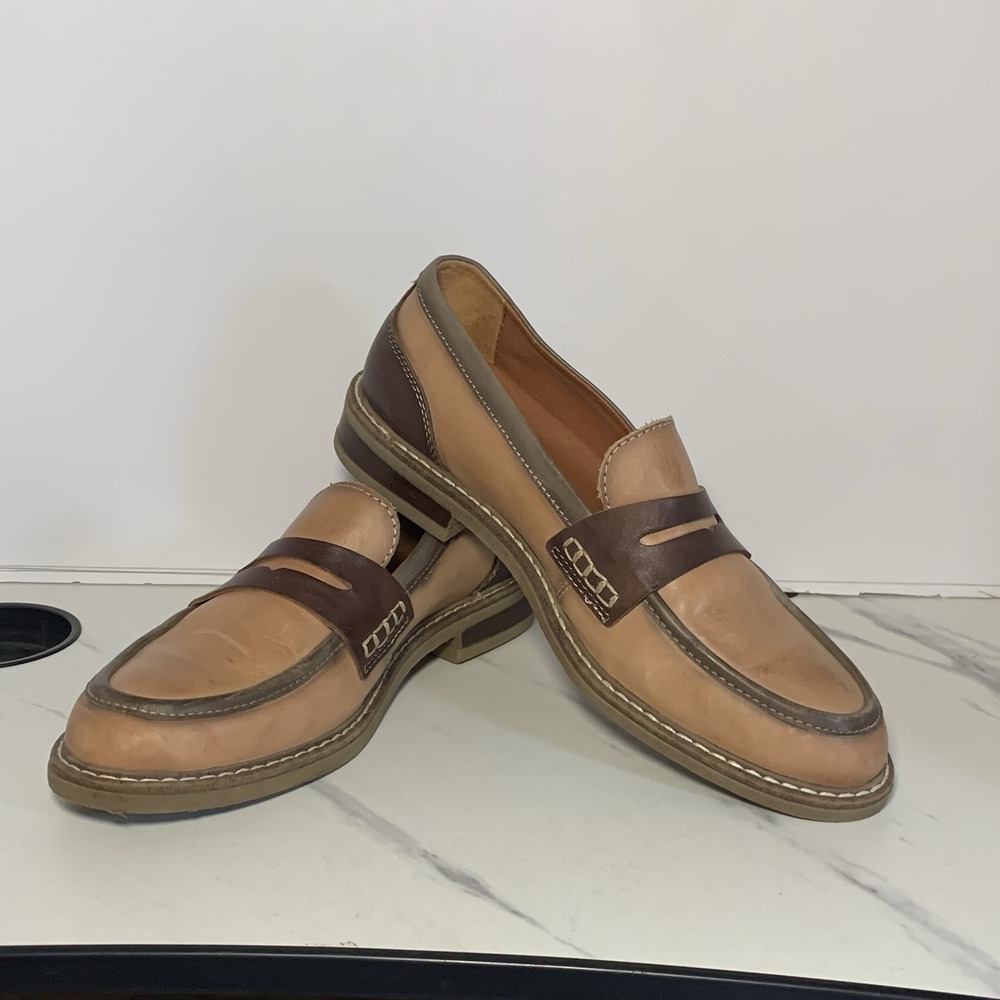 PIKOLINOS ALDAYA LOAFERS Tan Brown Calf Skim Leather 39 TERRACOTA Leather